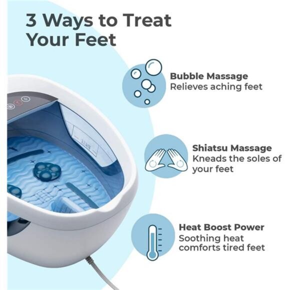 Bliss Footbath with Heat Boost, Foot Spa Massager, Deep - Picture 4 of 6